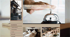 Desktop Screenshot of hotel-domhof.de